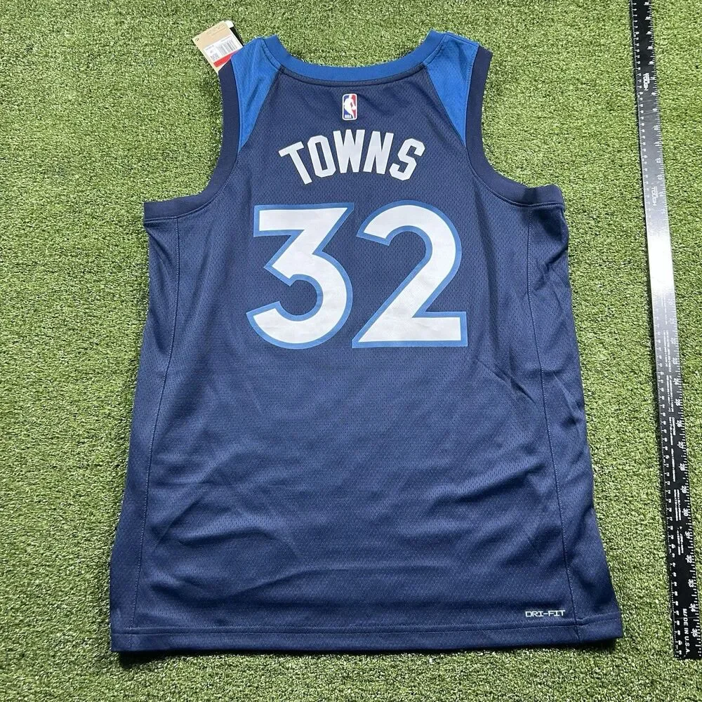 Nike Minnesota Timberwolves Karl-Anthony Towns 32 Jersey Mens L NWT